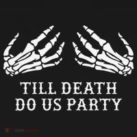 Bachelorette Party Till Death Do Us Party Halloween USA-Made Doggie Bandana thumb 2