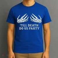 Bachelorette Party Till Death Do Us Party Halloween T-Shirt thumb 3