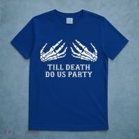 Bachelorette Party Till Death Do Us Party Halloween T-Shirt thumb 5