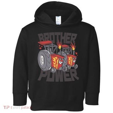 Brother Power Tractor Toddler Hoodie
