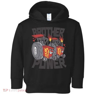 Brother Power Tractor Toddler Hoodie