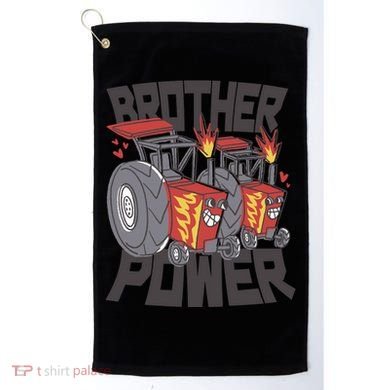 Brother Power Tractor Golf Towel