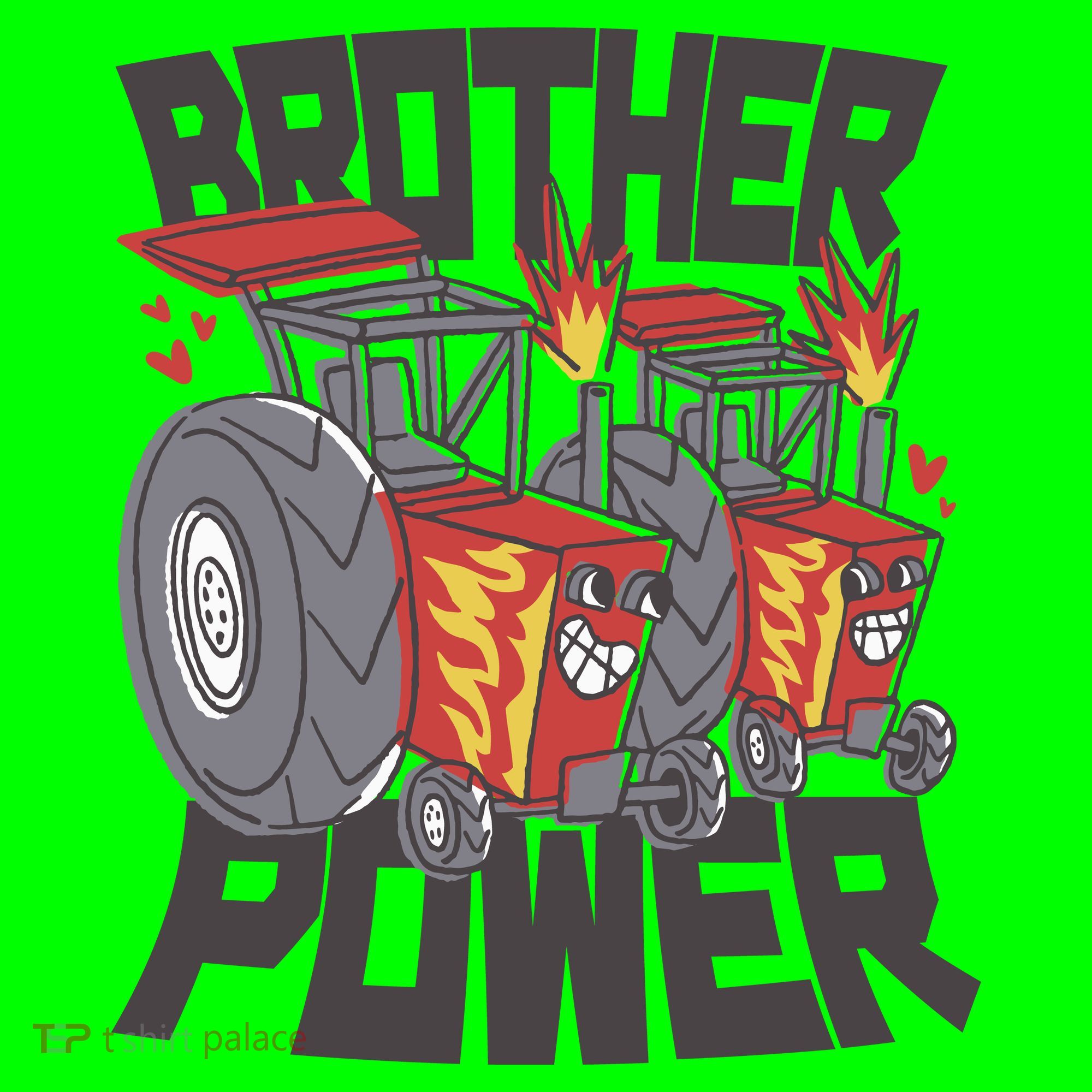 Brother Power Tractor Long Sleeve Shirt