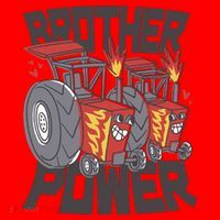 Brother Power Tractor Santa Hat thumb 1
