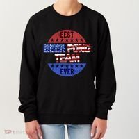Beer Pong Team Player Independence Day Patriotic Usa Flag Gift Women's Sweatshirt thumb 0