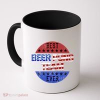 Beer Pong Team Player Independence Day Patriotic Usa Flag Gift Coffee Mug thumb 0