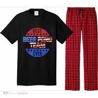 Beer Pong Team Player Independence Day Patriotic Usa Flag Gift Pajama Set thumb 0