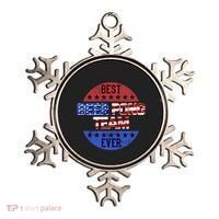 Beer Pong Team Player Independence Day Patriotic Usa Flag Gift Ornament thumb 0