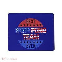 Beer Pong Team Player Independence Day Patriotic Usa Flag Gift Mousepad thumb 0