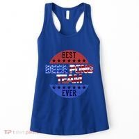Beer Pong Team Player Independence Day Patriotic Usa Flag Gift Women's Tank Top thumb 0