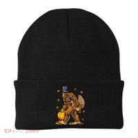 Bigfoot Pilgrim Turkey Pumpkin Thanksgiving Day Beanie thumb 0