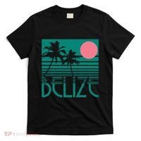 Belize Palm Trees Surf Vintage Retro Souvenir T-Shirt thumb 0