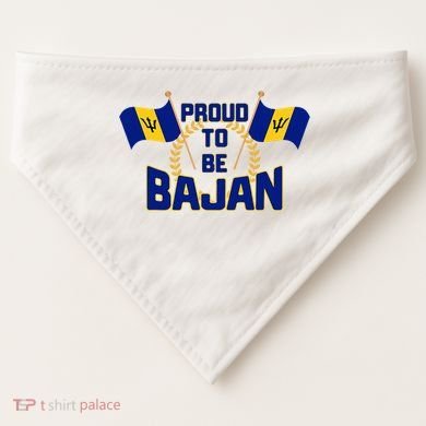 Barbados Proud To Be Bajan USA-Made Doggie Bandana