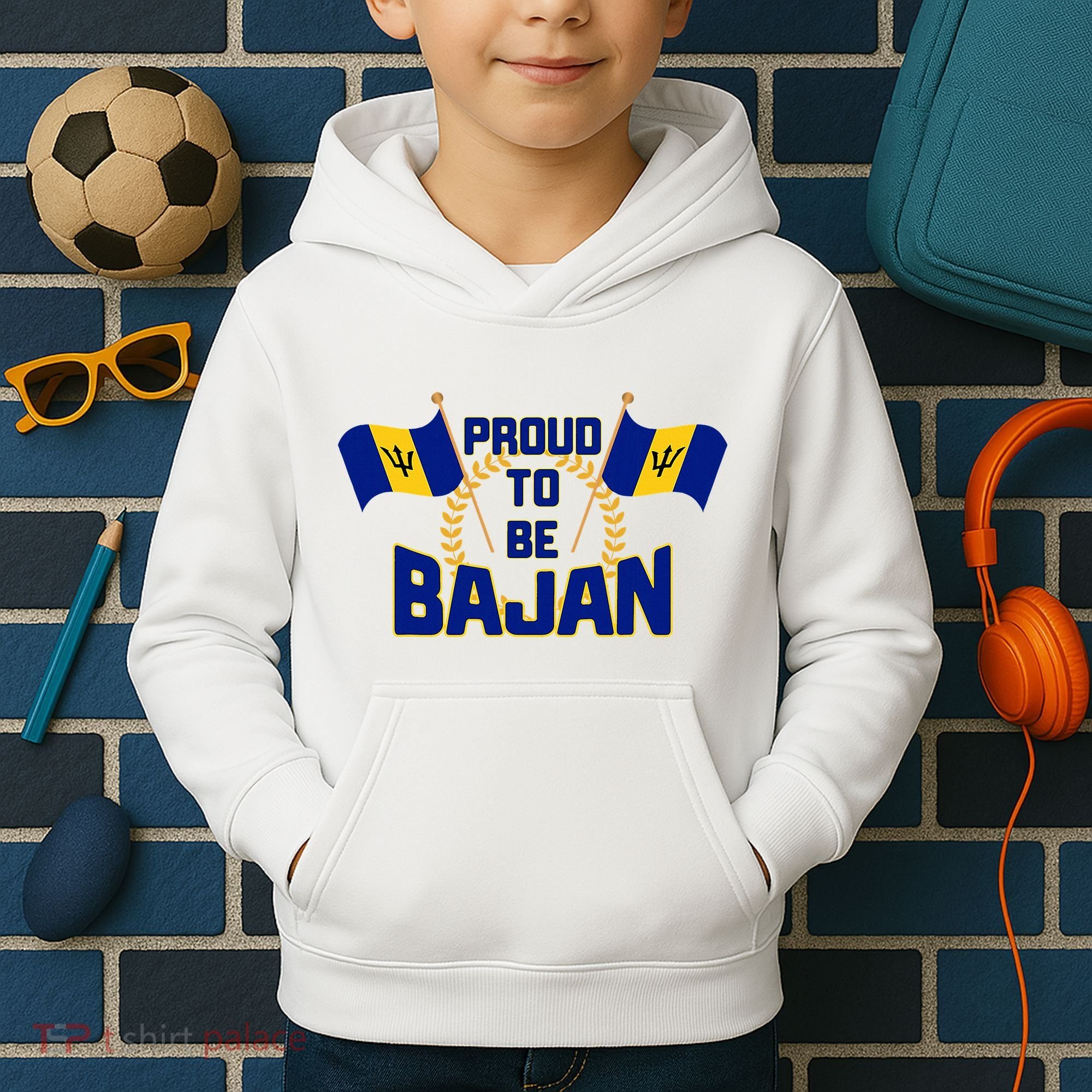 Barbados Proud To Be Bajan Kids Hoodie