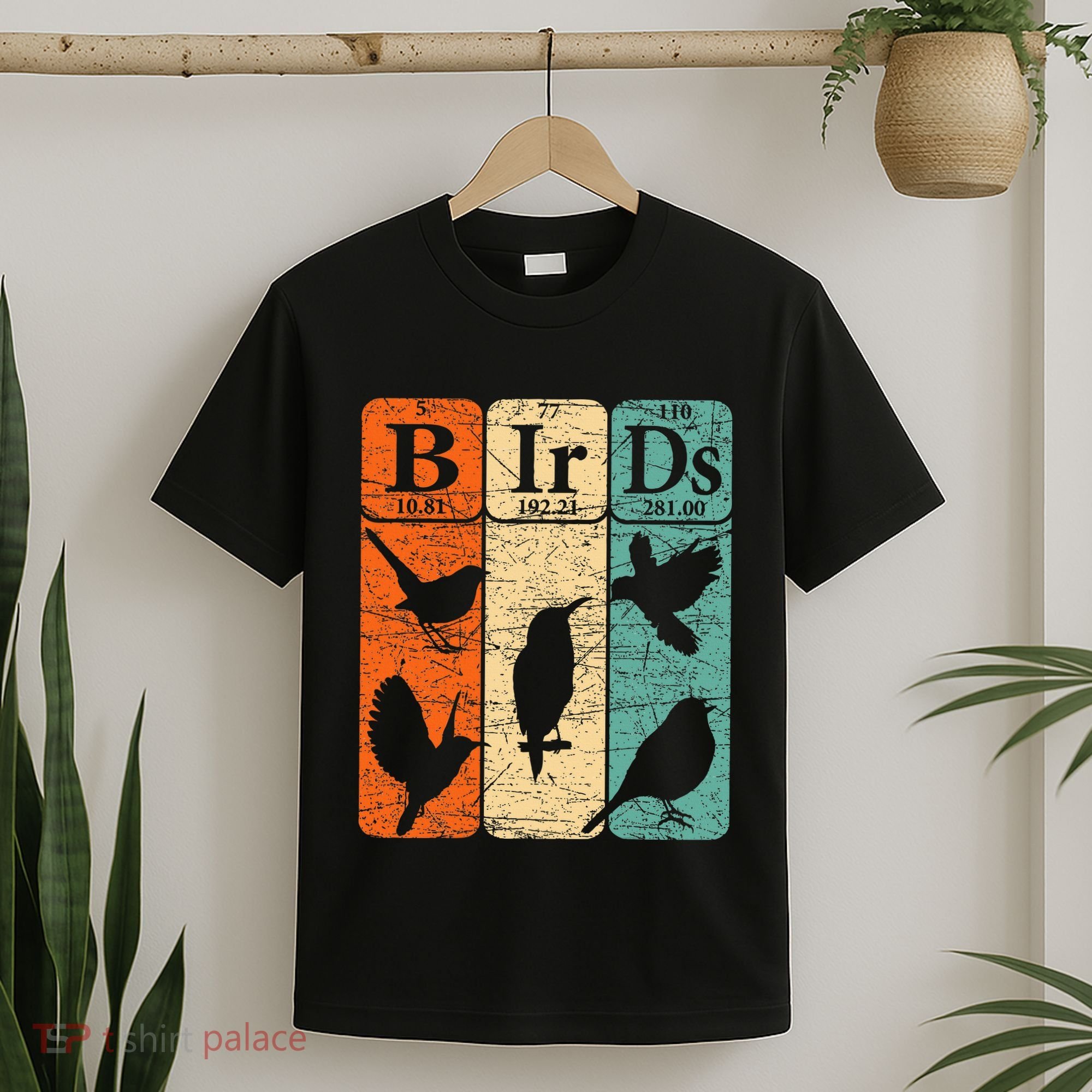 Birds Periodic Table Elements Birdwatching Ornithology T-Shirt