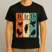 Birds Periodic Table Elements Birdwatching Ornithology T-Shirt thumb 3