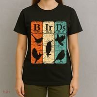 Birds Periodic Table Elements Birdwatching Ornithology T-Shirt thumb 4