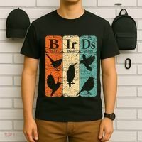 Birds Periodic Table Elements Birdwatching Ornithology T-Shirt thumb 6