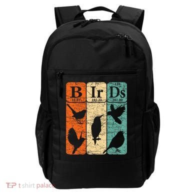Birds Periodic Table Elements Birdwatching Ornithology Backpack