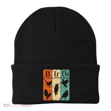 Birds Periodic Table Elements Birdwatching Ornithology Beanie