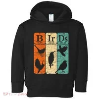 Birds Periodic Table Elements Birdwatching Ornithology Toddler Hoodie thumb 0