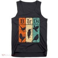 Birds Periodic Table Elements Birdwatching Ornithology Tank Top thumb 0