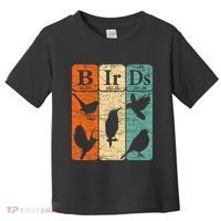 Birds Periodic Table Elements Birdwatching Ornithology Toddler T-Shirt thumb 0