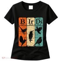 Birds Periodic Table Elements Birdwatching Ornithology Women's T-Shirt thumb 0