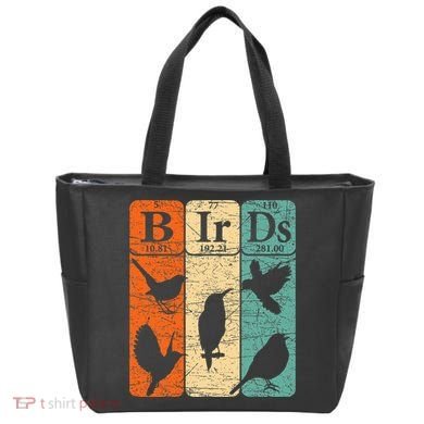 Birds Periodic Table Elements Birdwatching Ornithology Tote Bag