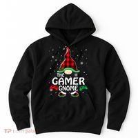 Buffalo Plaid The Gamer Gnome Gaming Lover Christmas Hoodie thumb 0