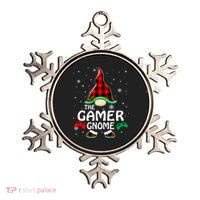 Buffalo Plaid The Gamer Gnome Gaming Lover Christmas Ornament thumb 0
