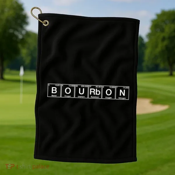Bourbon Periodic Table Of Elements Golf Towel