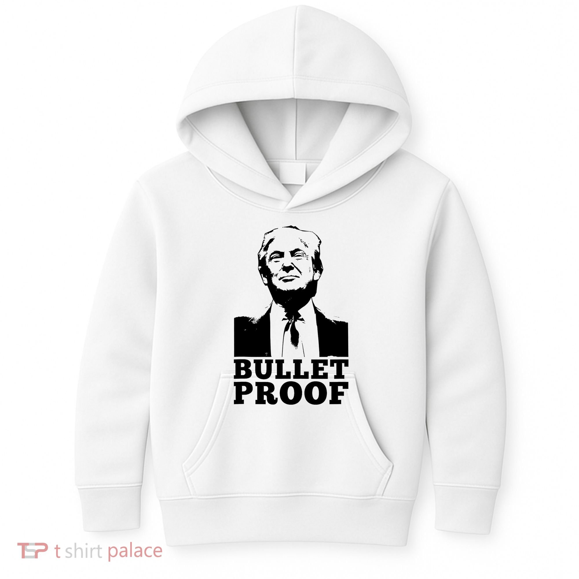 Bullet Proof Trump President Bullet Proof Trump Kids Hoodie