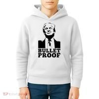 Bullet Proof Trump President Bullet Proof Trump Kids Hoodie thumb 4