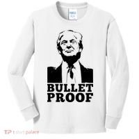 Bullet Proof Trump President Bullet Proof Trump Kids Long Sleeve Shirt thumb 0