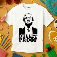 Bullet Proof Trump President Bullet Proof Trump Kids T-Shirt thumb 3