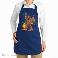 Bigfoot Pilgrim Turkey Pumpkin Thanksgiving Day Boys Apron thumb 2