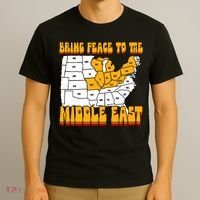 Bring Peace To The Middle East Usa Map T-Shirt thumb 3