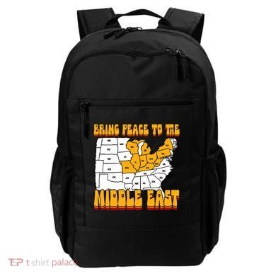 Bring Peace To The Middle East Usa Map Backpack