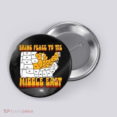 Bring Peace To The Middle East Usa Map Button