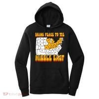 Bring Peace To The Middle East Usa Map Women's Hoodie thumb 0