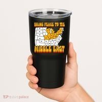 Bring Peace To The Middle East Usa Map Tumbler thumb 2
