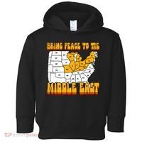 Bring Peace To The Middle East Usa Map Toddler Hoodie thumb 0