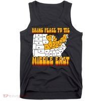 Bring Peace To The Middle East Usa Map Tank Top thumb 0