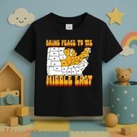 Bring Peace To The Middle East Usa Map Toddler T-Shirt thumb 3