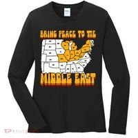 Bring Peace To The Middle East Usa Map Women's Long Sleeve Shirt thumb 0