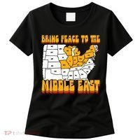 Bring Peace To The Middle East Usa Map Women's T-Shirt thumb 0