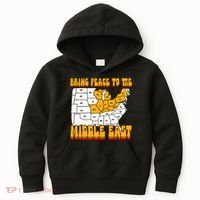 Bring Peace To The Middle East Usa Map Kids Hoodie thumb 0