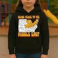 Bring Peace To The Middle East Usa Map Kids Hoodie thumb 3