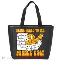 Bring Peace To The Middle East Usa Map Tote Bag thumb 0